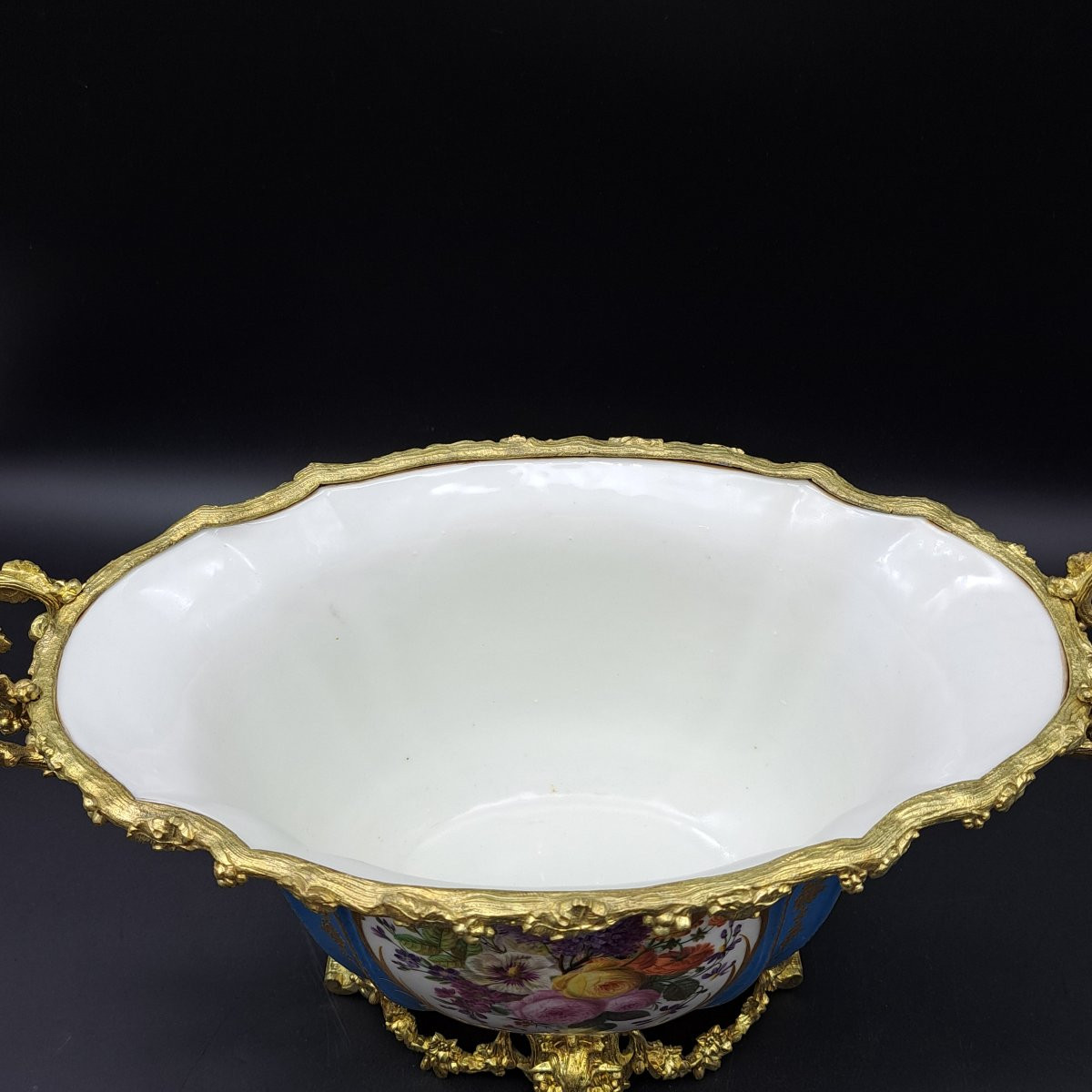 GRANDE COPPIA DI CENTROTAVOLA IN PORCELLANA DI SEVRES DEL XIX SECOLO.-photo-8