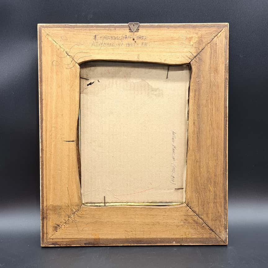 RITRATTO DI DONNA TECNICA MISTA TRA XIX E XX SECOLO FIRMATO ANTONIO MANCINI.-photo-7