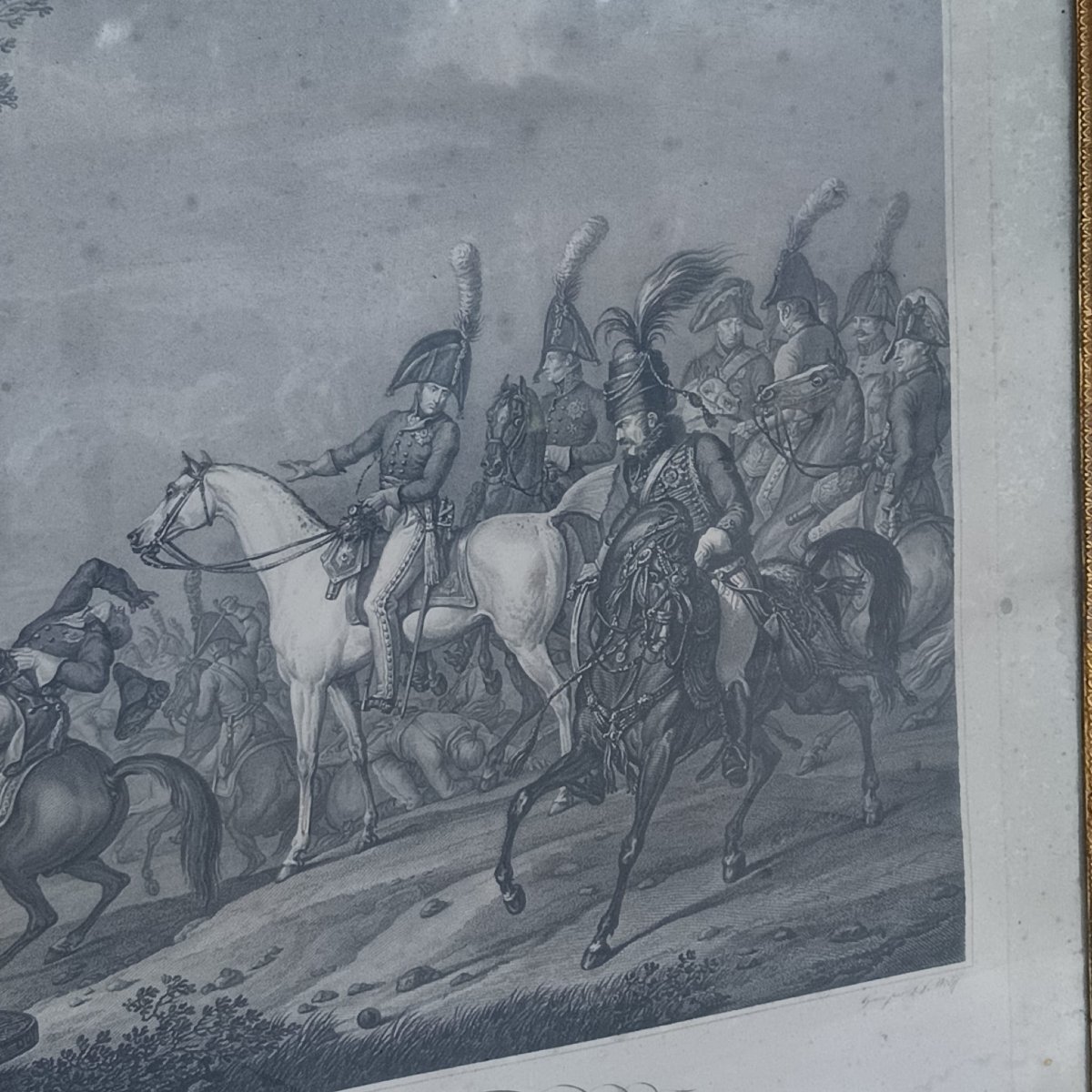 INCISIONE DELLA BATTAGLIA DI JENA DI CARL VERNET INCISA DA J.J. WOLFF-photo-4