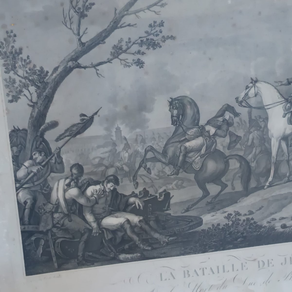 INCISIONE DELLA BATTAGLIA DI JENA DI CARL VERNET INCISA DA J.J. WOLFF-photo-6