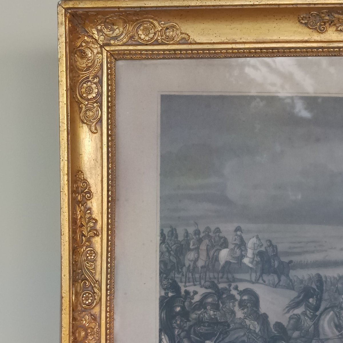 INCISIONE DELLA BATTAGLI DI EYLAU DI CARL VERNET INCISA DA J.J. WOLFF-photo-2