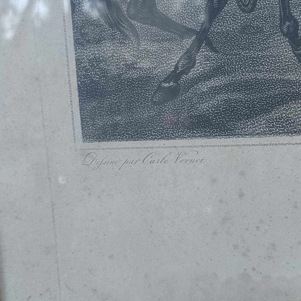 INCISIONE DELLA BATTAGLI DI EYLAU DI CARL VERNET INCISA DA J.J. WOLFF-photo-3