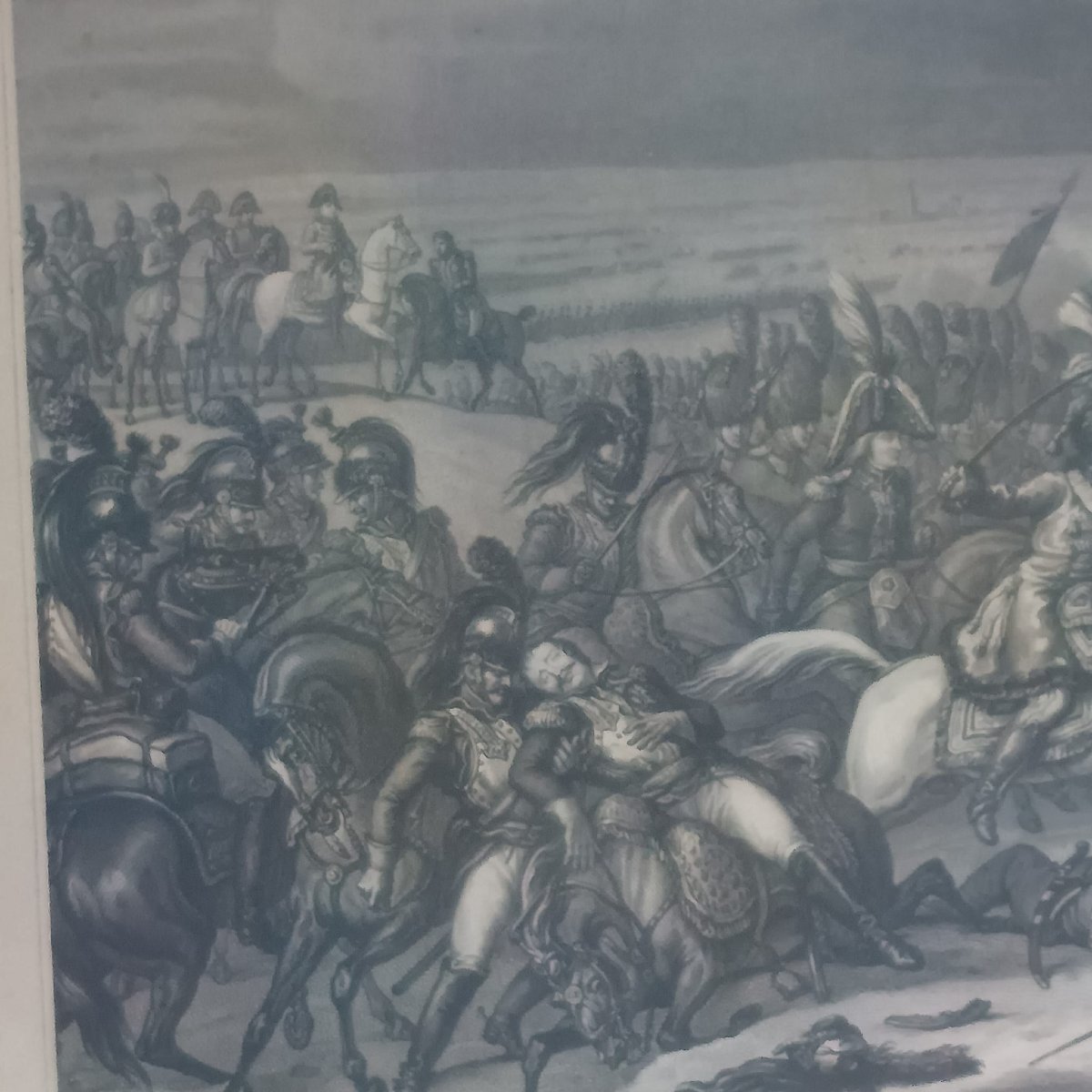 INCISIONE DELLA BATTAGLI DI EYLAU DI CARL VERNET INCISA DA J.J. WOLFF-photo-5