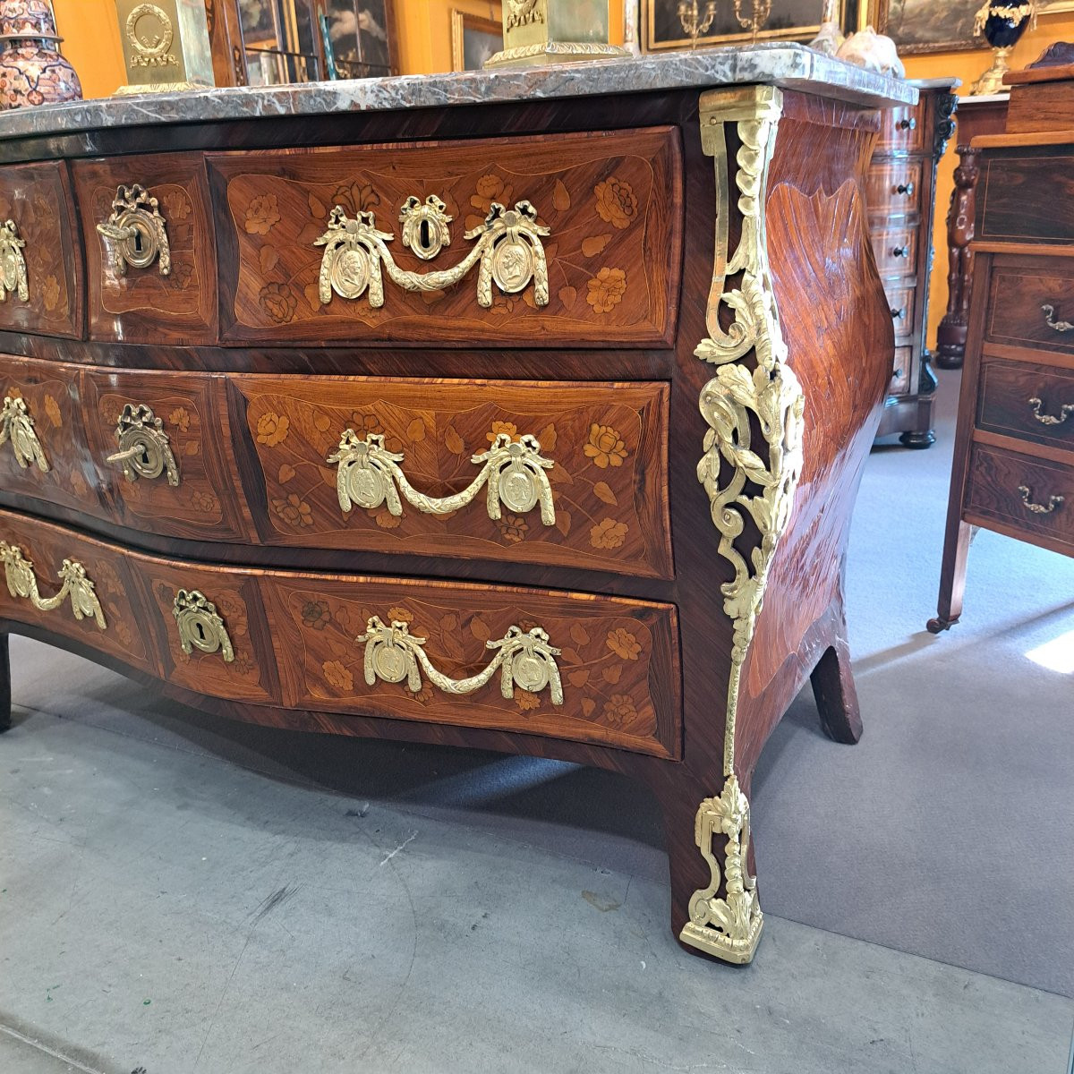 COMO' LUIGI XV " TOMBEAU " FIRMATO JEAN-BAPTISTE FROMAGEAU 1743-1793-photo-2