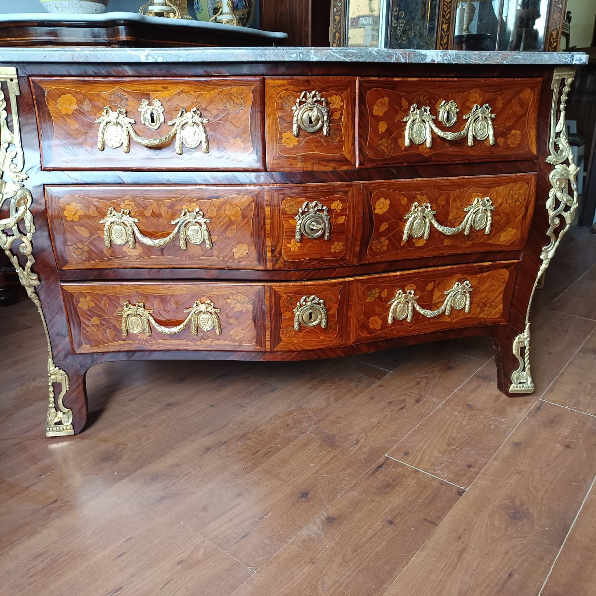 COMO' LUIGI XV " TOMBEAU " FIRMATO JEAN-BAPTISTE FROMAGEAU 1743-1793-photo-3