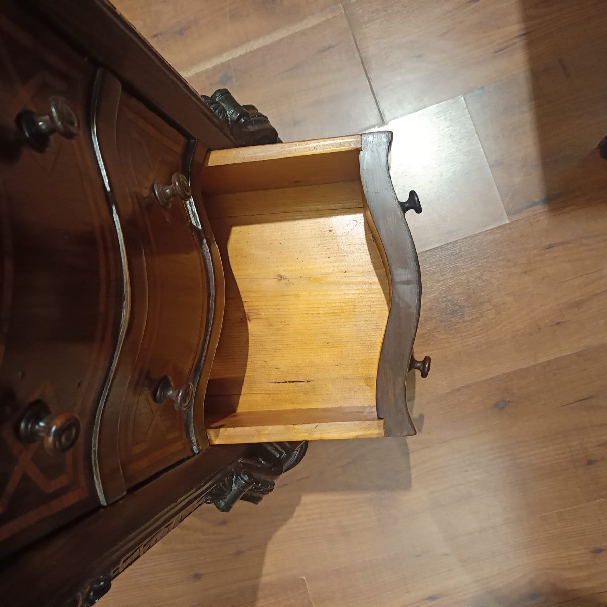 COPPIA DI COMODINI CARLO X SICILIANI IN PALISSANDRO PRIMA META' DEL XIX SECOLO-photo-4