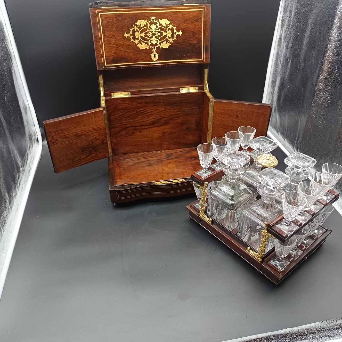 CAVE A LIQUEUR DI EPOCA CARLO X-photo-3