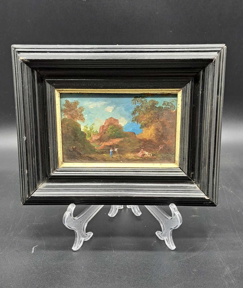 DIPINTO SU TAVOLA DELLA FINE DEL XVIII SECOLO-photo-1