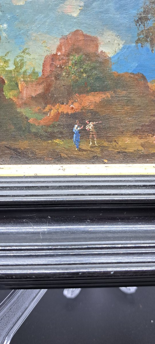 DIPINTO SU TAVOLA DELLA FINE DEL XVIII SECOLO-photo-3