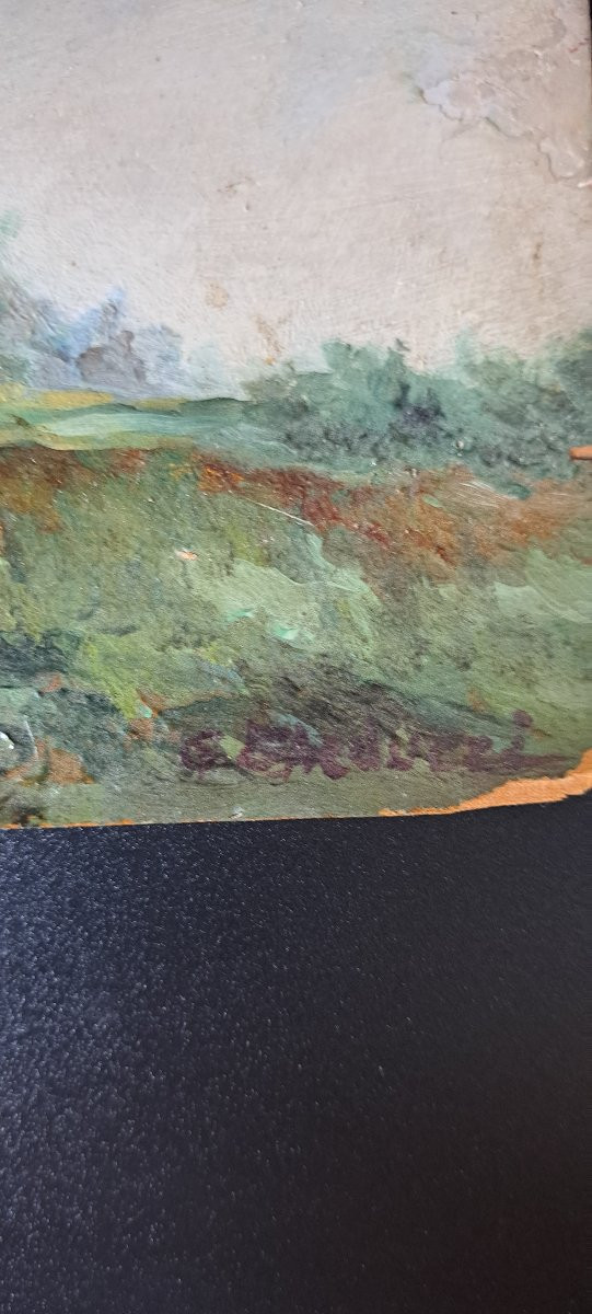 DIPINTO OLIO SU TAVOLA FIRMATO GIUSEPPE GHEDUZZI-photo-5