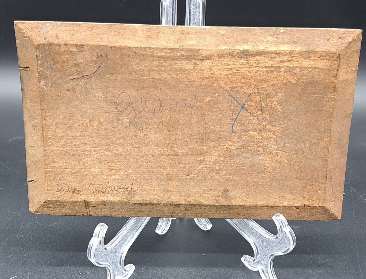 DIPINTO OLIO SU TAVOLA FIRMATO GIUSEPPE GHEDUZZI-photo-6