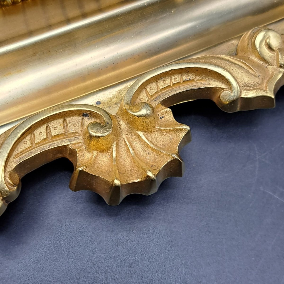 CALAMAIO IN BRONZO DORATO DI EPOCA CARLO X-photo-3