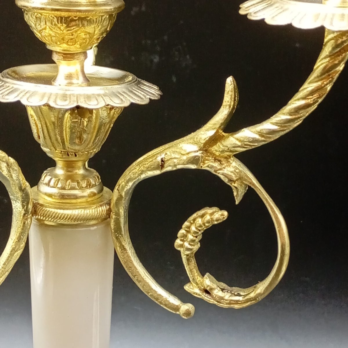 OROLOGIO A PENDOLO IN BRONZO DORATO E MARMO DELLA SECONDA META' DEL XIX SECOLO-photo-7