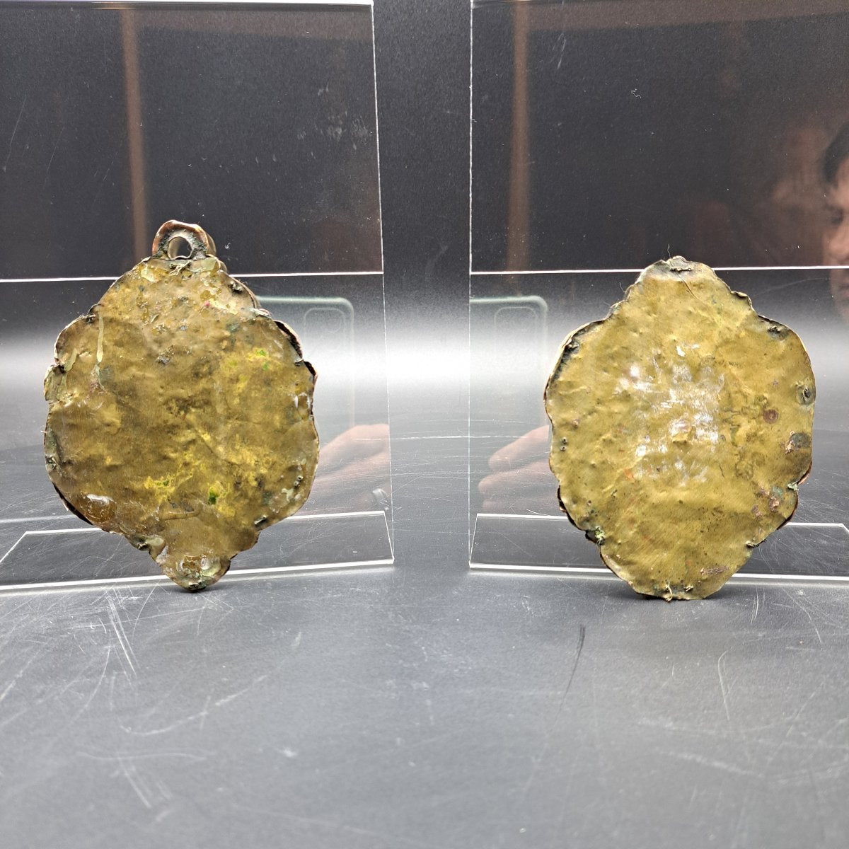 COPPIA DI PLACCHE DEVOZIONALI TRAPANI DELLA FINE DEL XVII SECOLO INIZI DEL XVIII SECOLO-photo-3