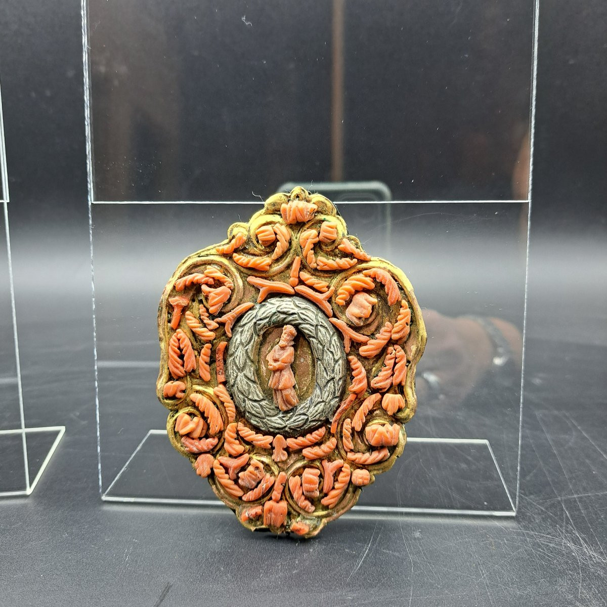 COPPIA DI PLACCHE DEVOZIONALI TRAPANI DELLA FINE DEL XVII SECOLO INIZI DEL XVIII SECOLO-photo-4