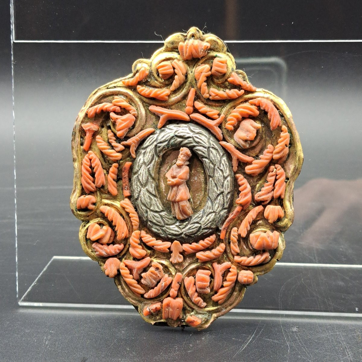 COPPIA DI PLACCHE DEVOZIONALI TRAPANI DELLA FINE DEL XVII SECOLO INIZI DEL XVIII SECOLO-photo-1