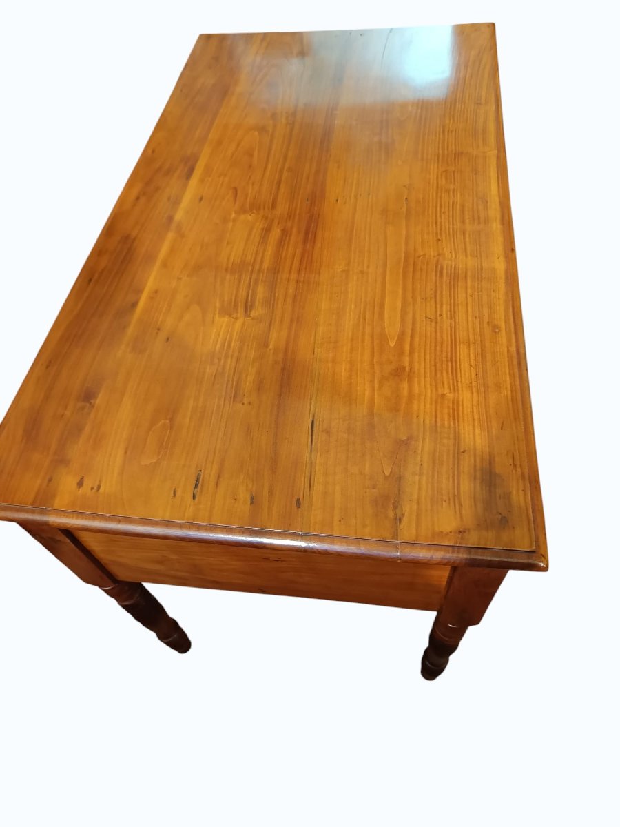 SCRIVANIA IN LEGNO DI CILIEGIO MASSELLO DELLA SECONDA META' DEL XIX SECOLO-photo-1