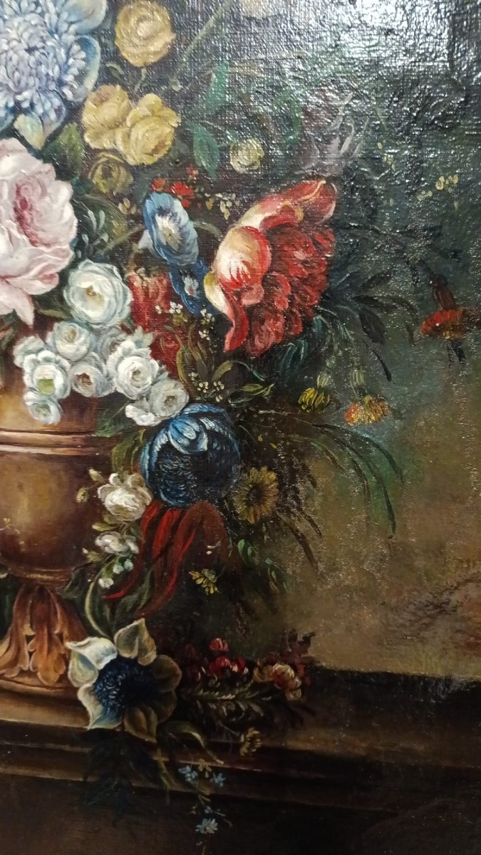 NATURA MORTA DI FIORI DELLA FINE DEL XIX SECOLO INIZI DEL XX SECOLO-photo-4