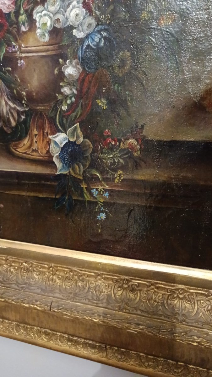 NATURA MORTA DI FIORI DELLA FINE DEL XIX SECOLO INIZI DEL XX SECOLO-photo-4