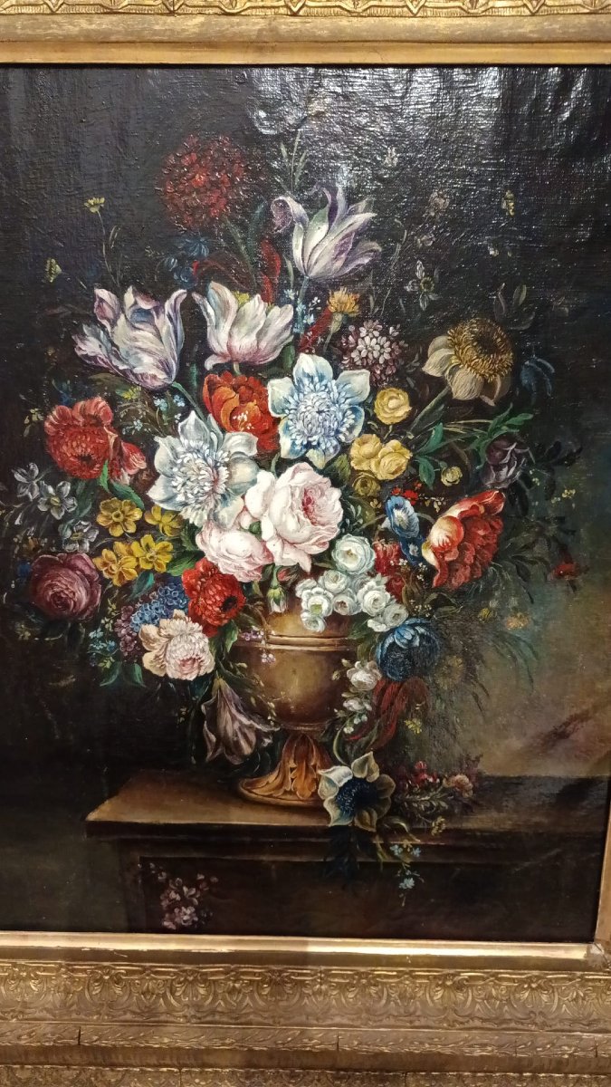 NATURA MORTA DI FIORI DELLA FINE DEL XIX SECOLO INIZI DEL XX SECOLO-photo-6