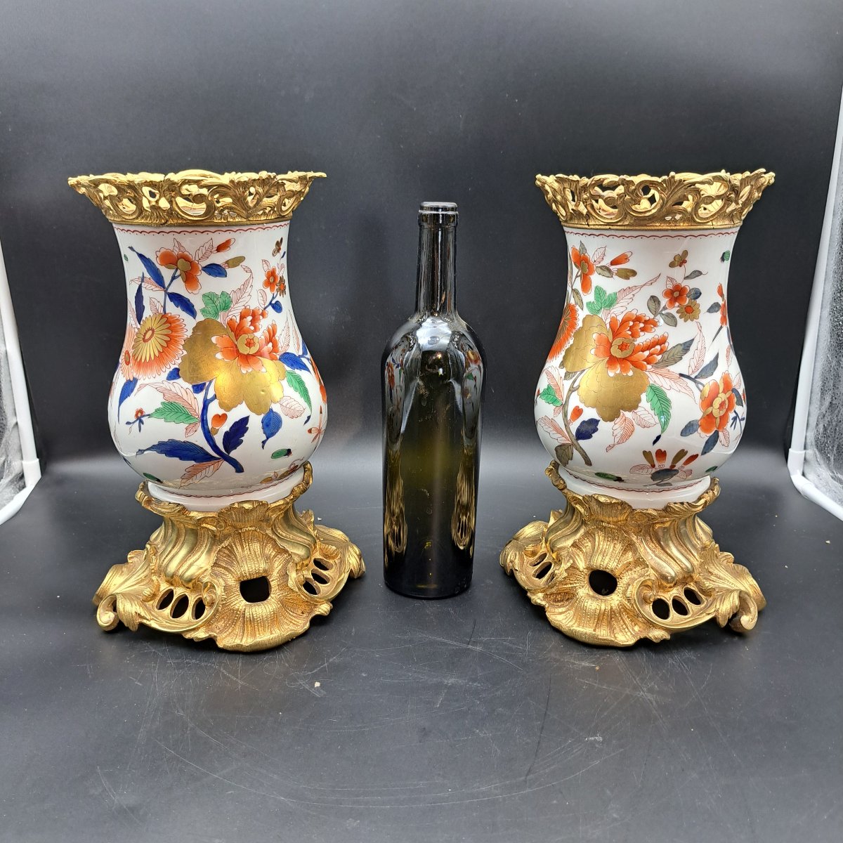 COPPIA DI VASI IMARI DELLA SECONDA META' DEL XIX SECOLO-photo-6