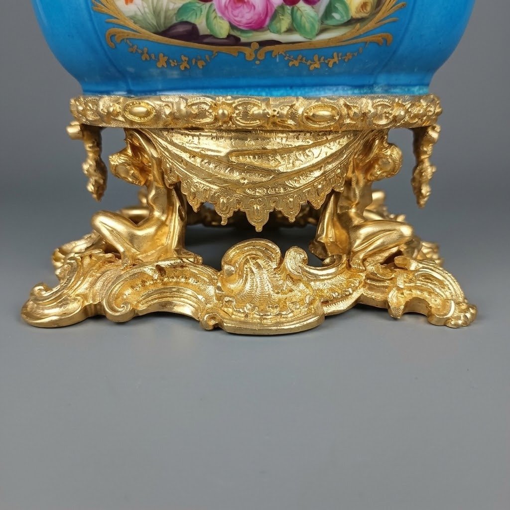 COPPA IN PORCELLANA DI SEVRES DELLA SECONDA META' DEL XVIII SECOLO-photo-2