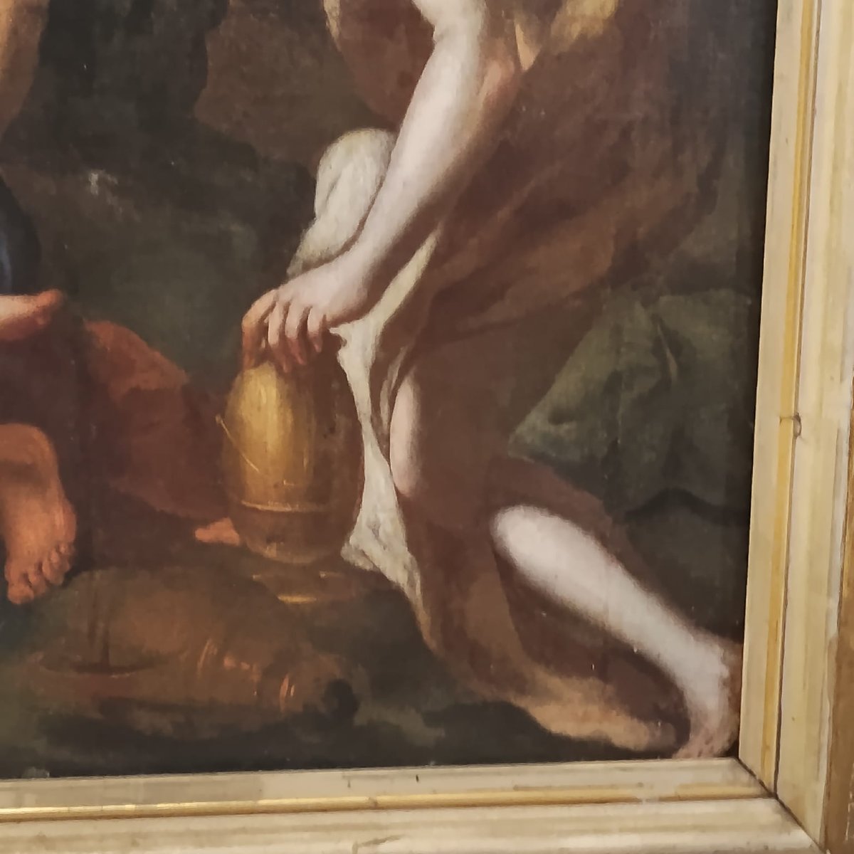 DIPINTO ANTICO LOT E LE FIGLIE DELLA FINE DEL XVII INIZI DEL XVIII SECOLO-photo-4