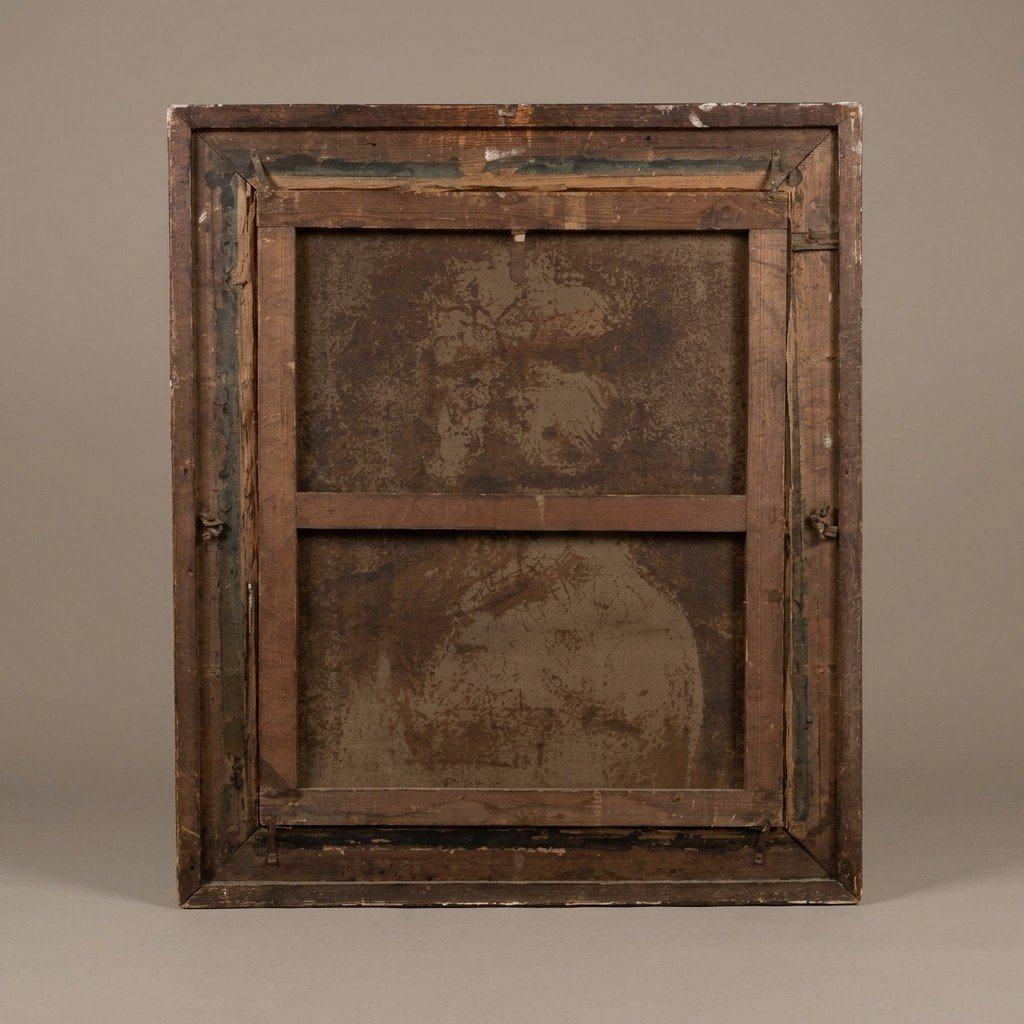 DIPINTO ANTICO RITRATTO DI GIOVANE DONNA DELLA FINE DEL XIX SECOLO FIRMATO FRANCOIS VINCENT M. -photo-4