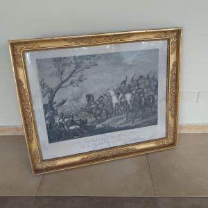INCISIONE DELLA BATTAGLIA DI JENA DI CARL VERNET INCISA DA J.J. WOLFF
