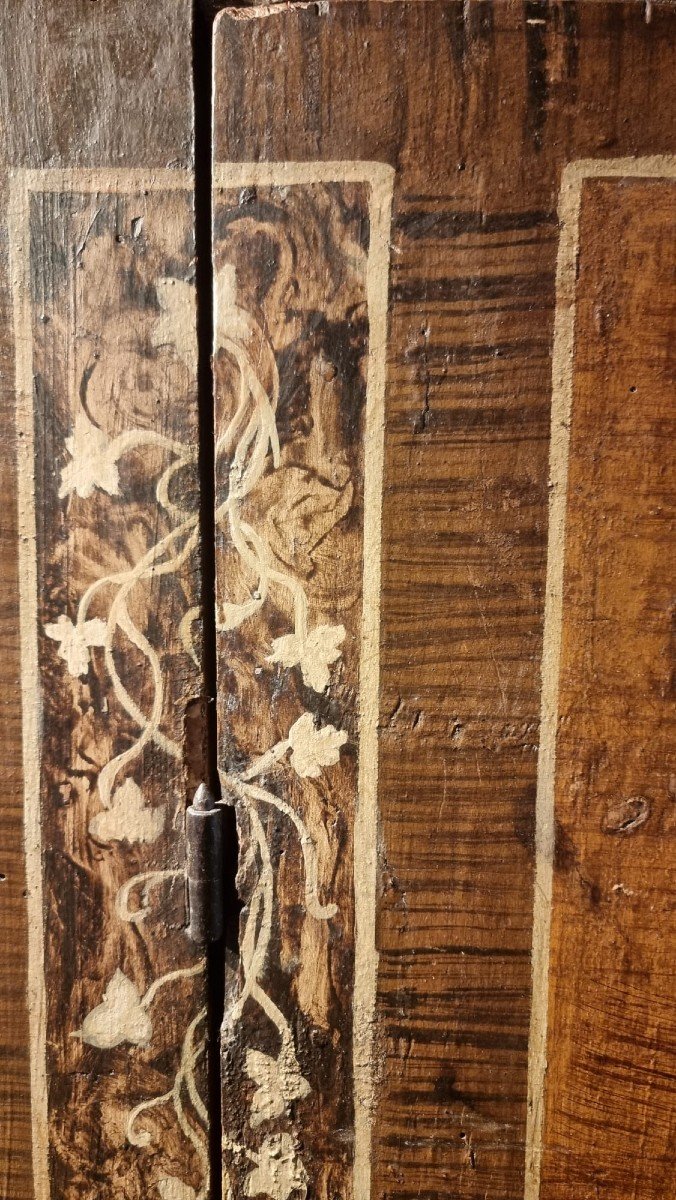 Raro stipo dipinto a finto legno-photo-2
