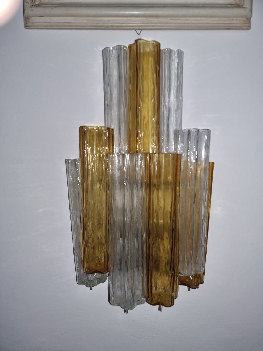 Cinque lampade appliques in vetro di murano-photo-4