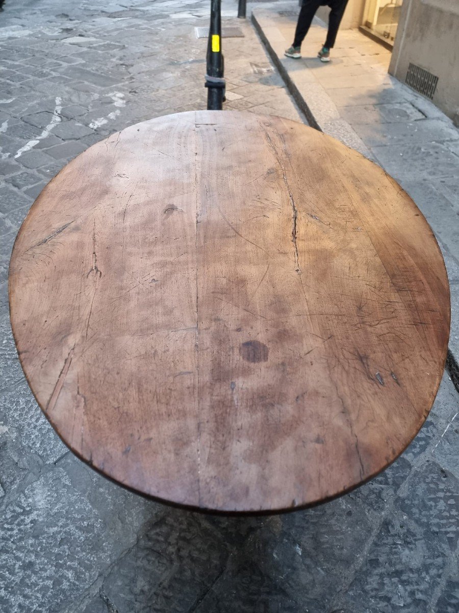 Tavolo ovale con gambe a capra-photo-4