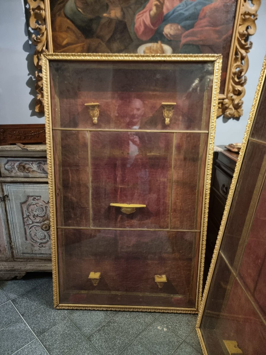 Coppia di teche in legno-photo-3