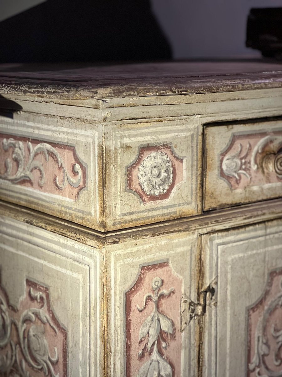 Credenza in legno dipinto-photo-3
