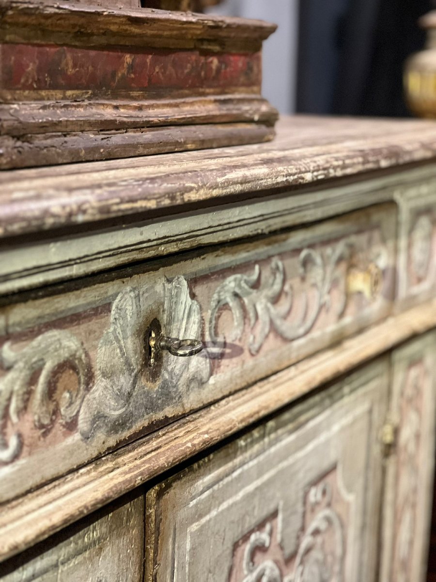 Credenza in legno dipinto-photo-8