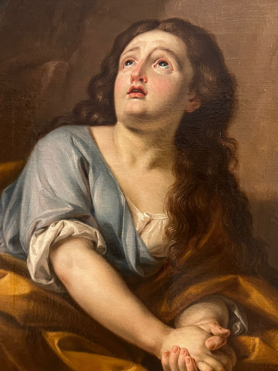 Dipinto olio su tela raffigurante Maria Maddalena -photo-1
