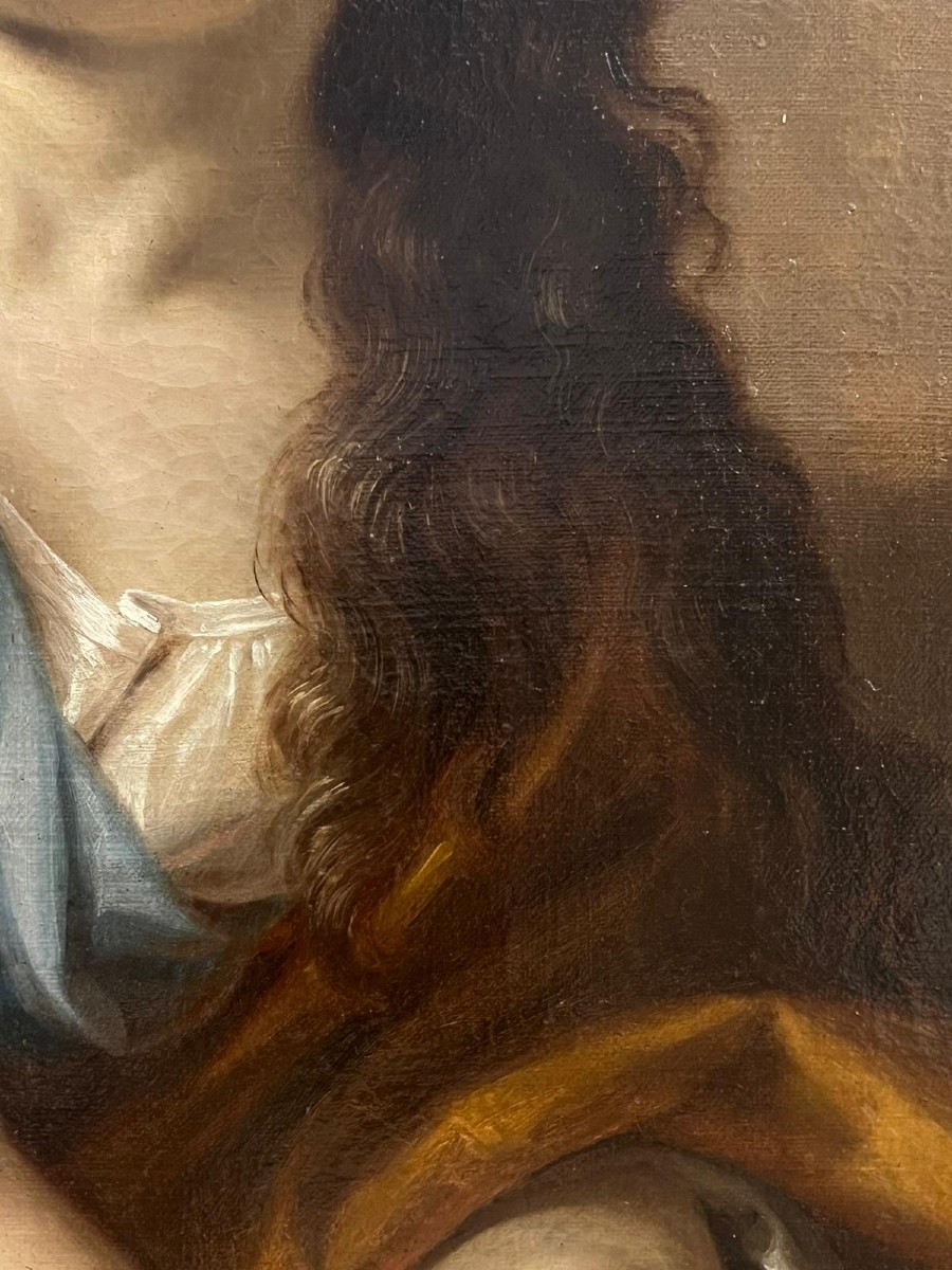Dipinto olio su tela raffigurante Maria Maddalena -photo-3