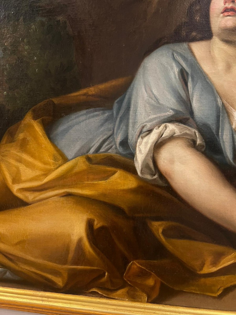 Dipinto olio su tela raffigurante Maria Maddalena -photo-4