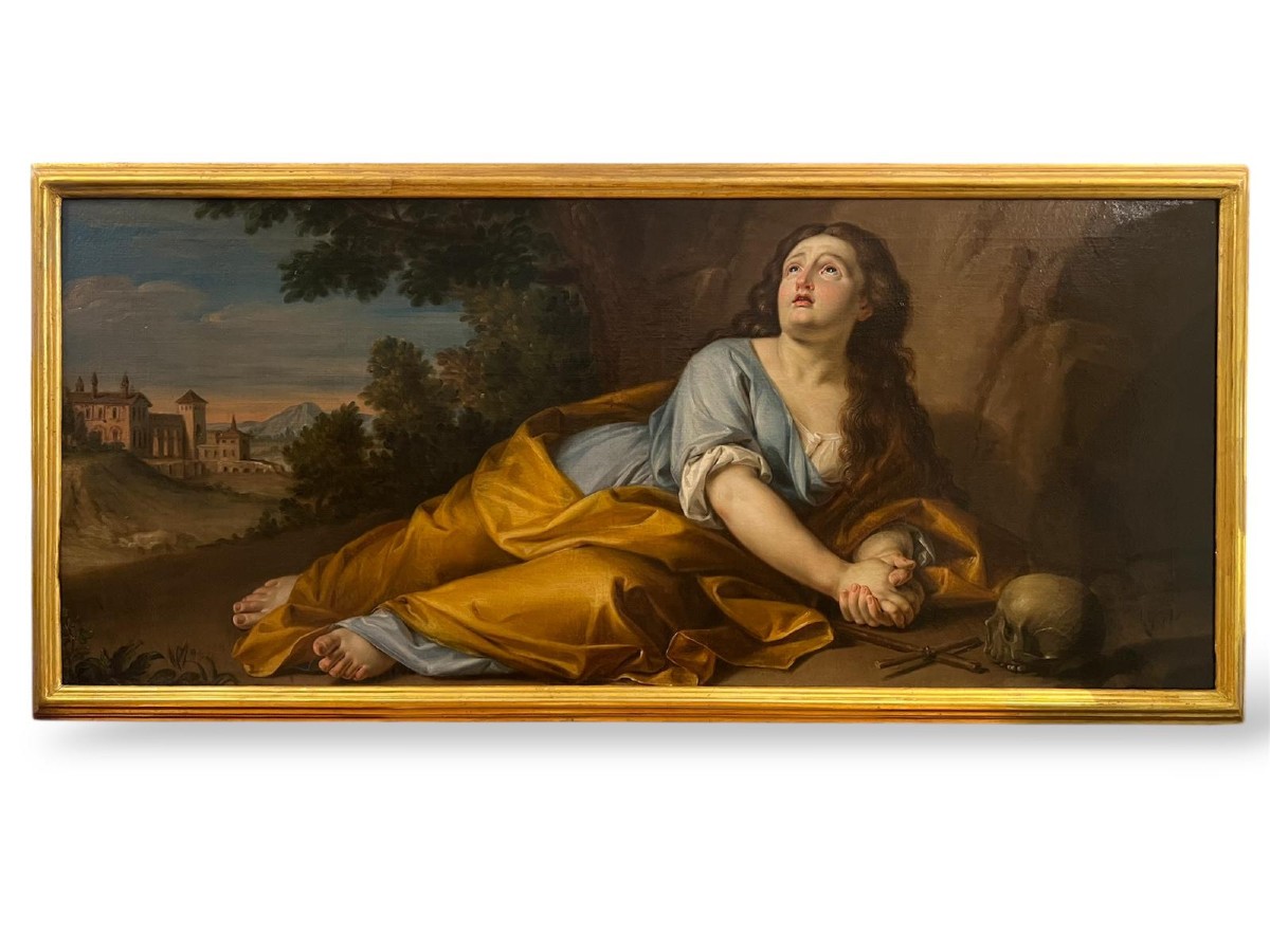 Dipinto olio su tela raffigurante Maria Maddalena 