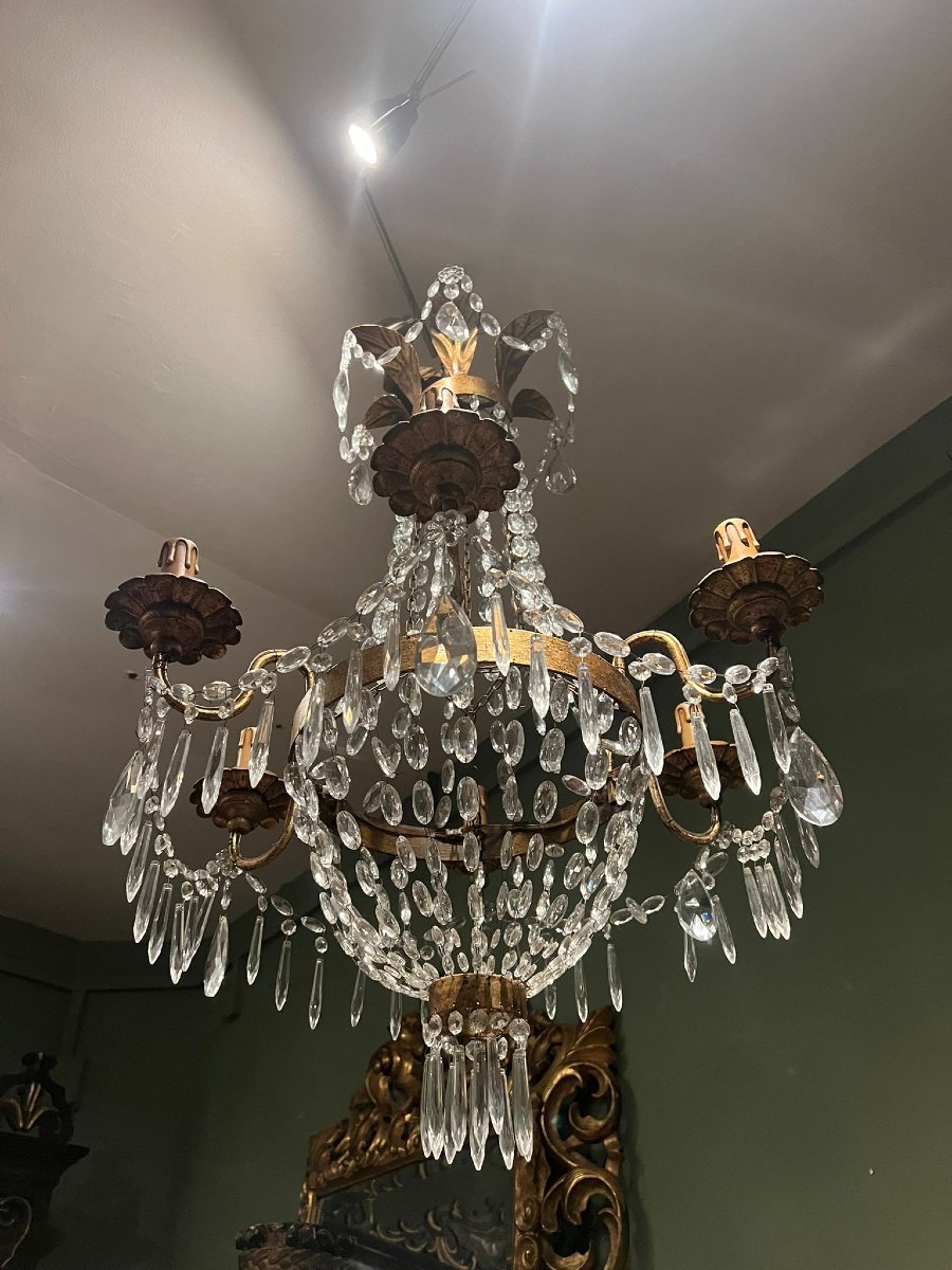 Lampadario a sei luci XX secolo-photo-2