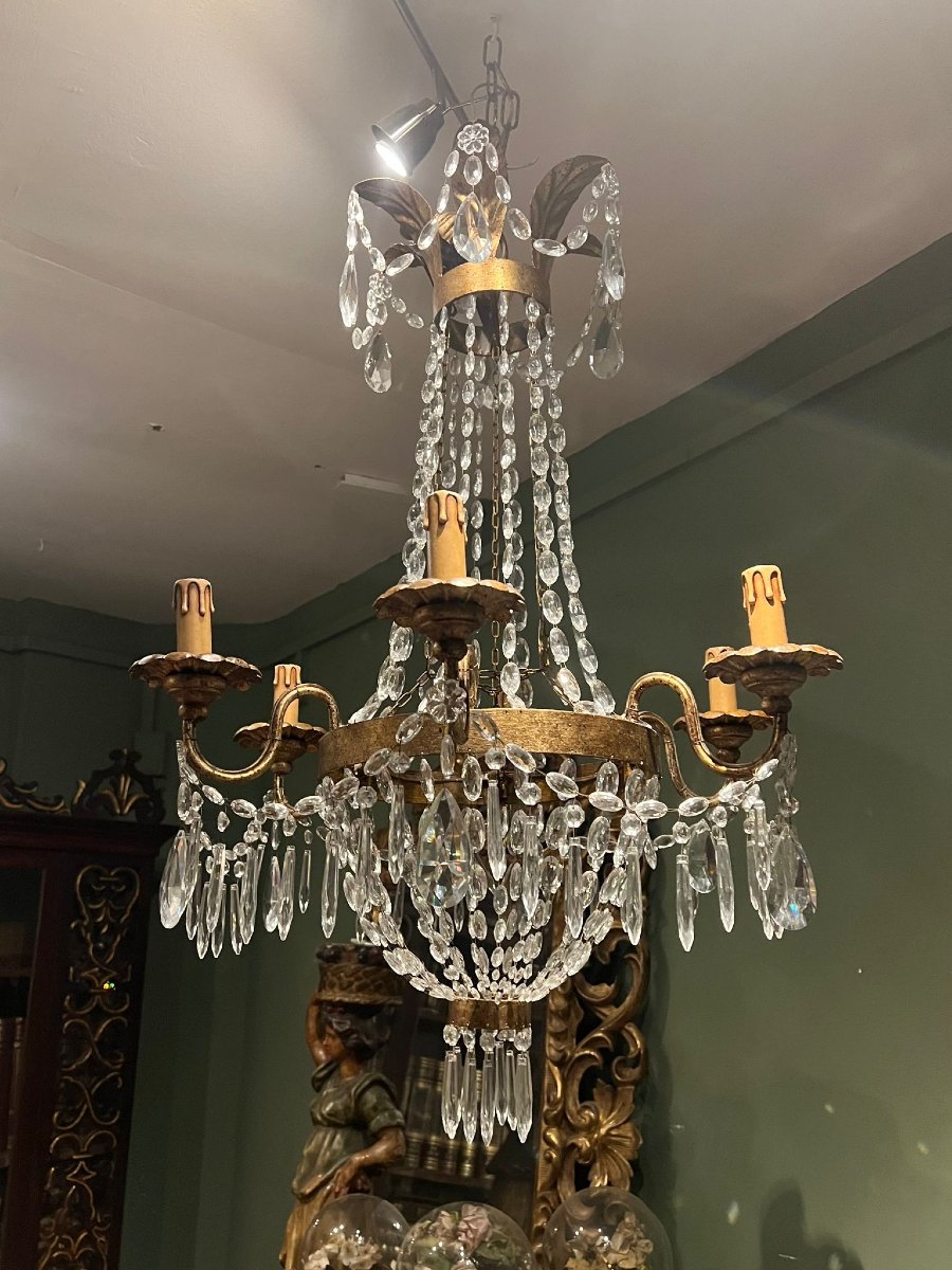 Lampadario a sei luci XX secolo-photo-4