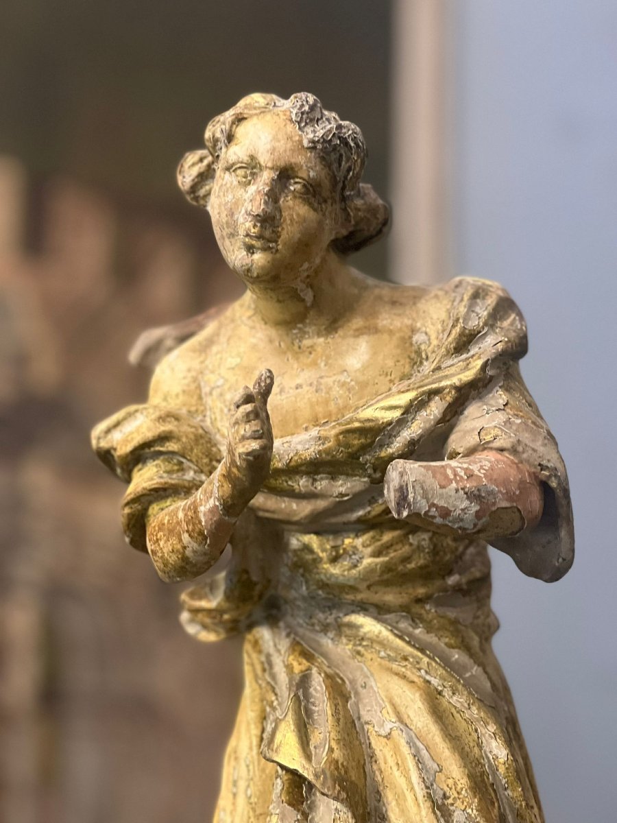 Scultura in legno intagliato e dorato -photo-2