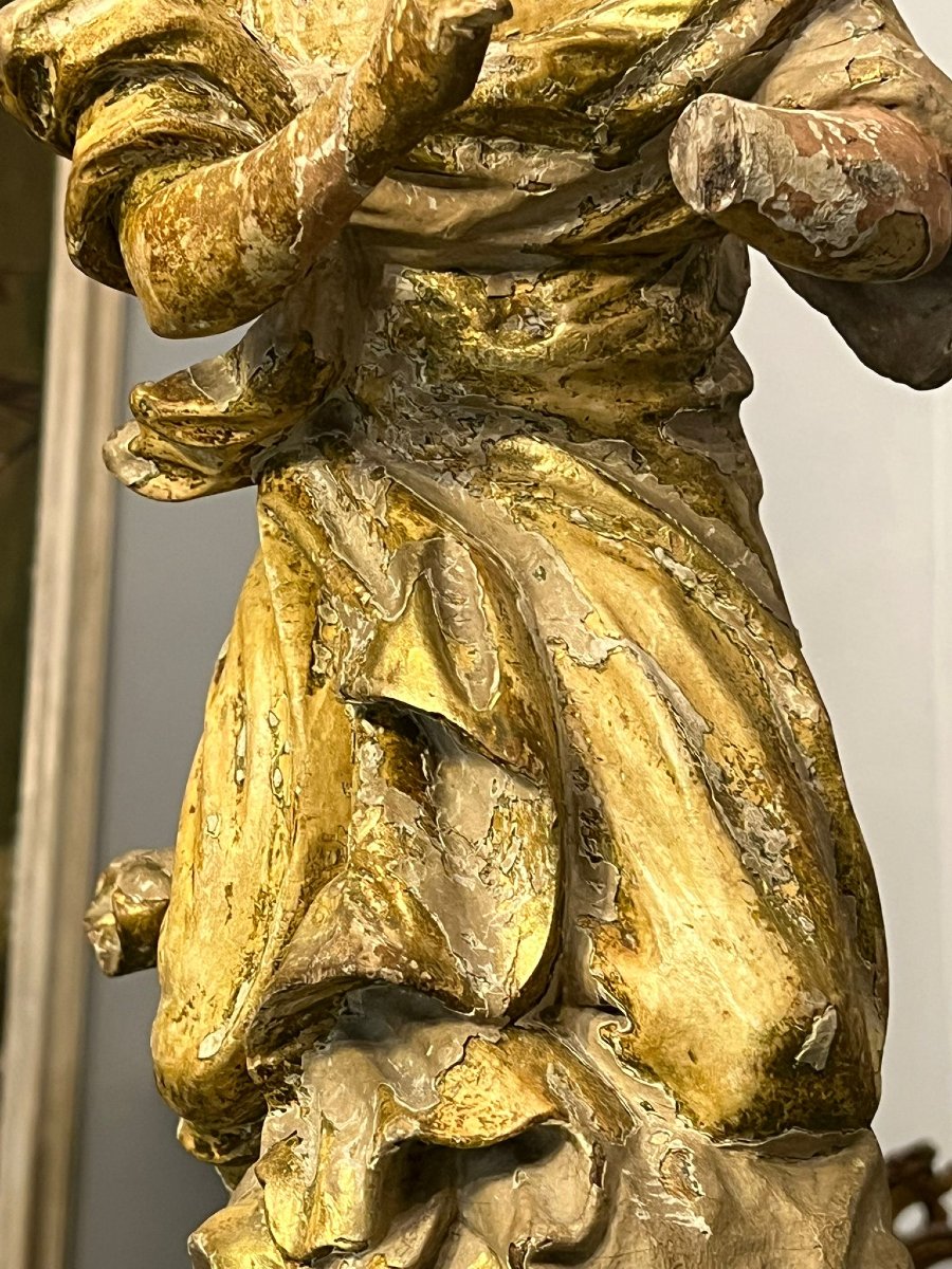 Scultura in legno intagliato e dorato -photo-4