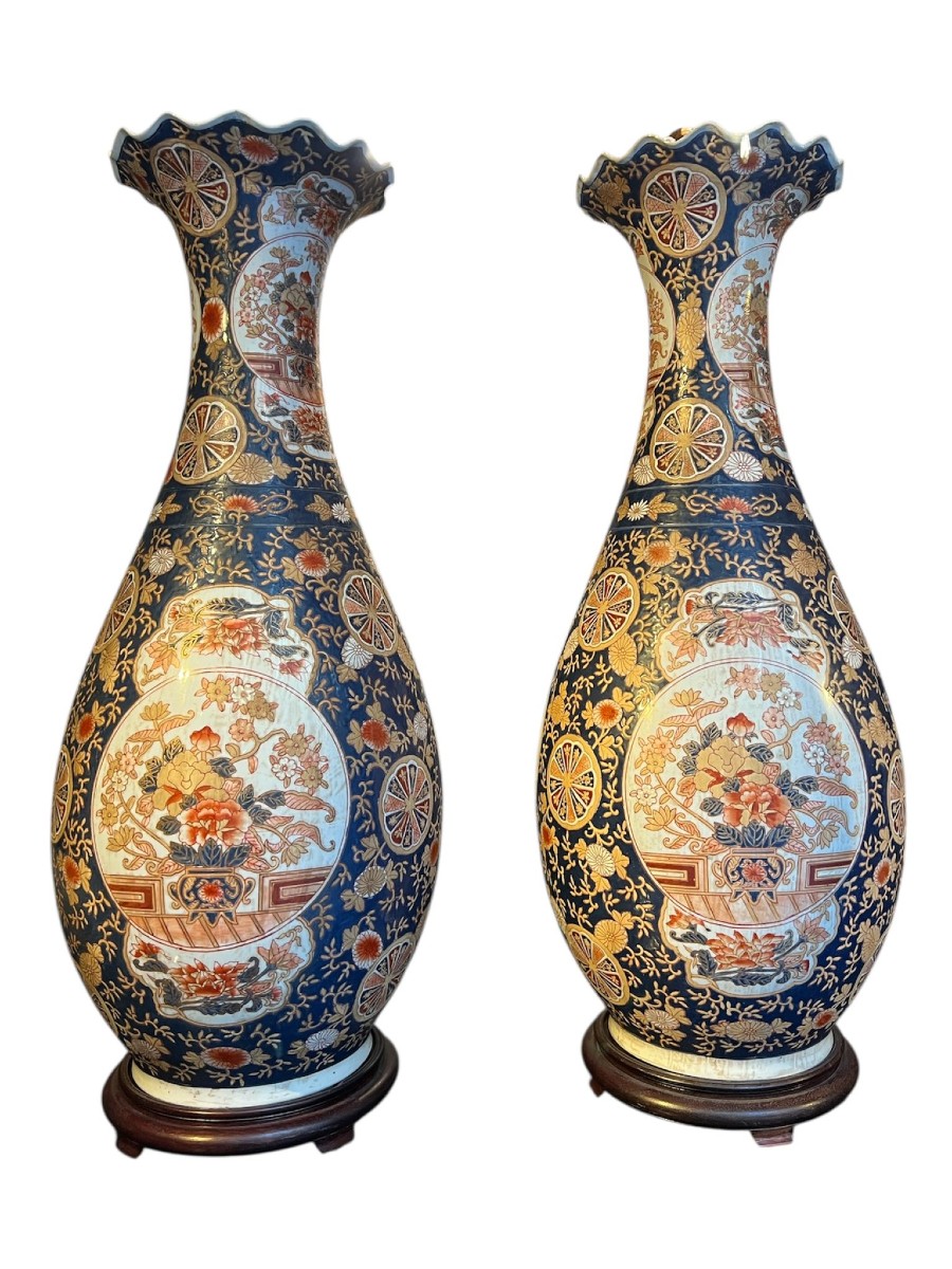 Coppia di vasi giapponesi