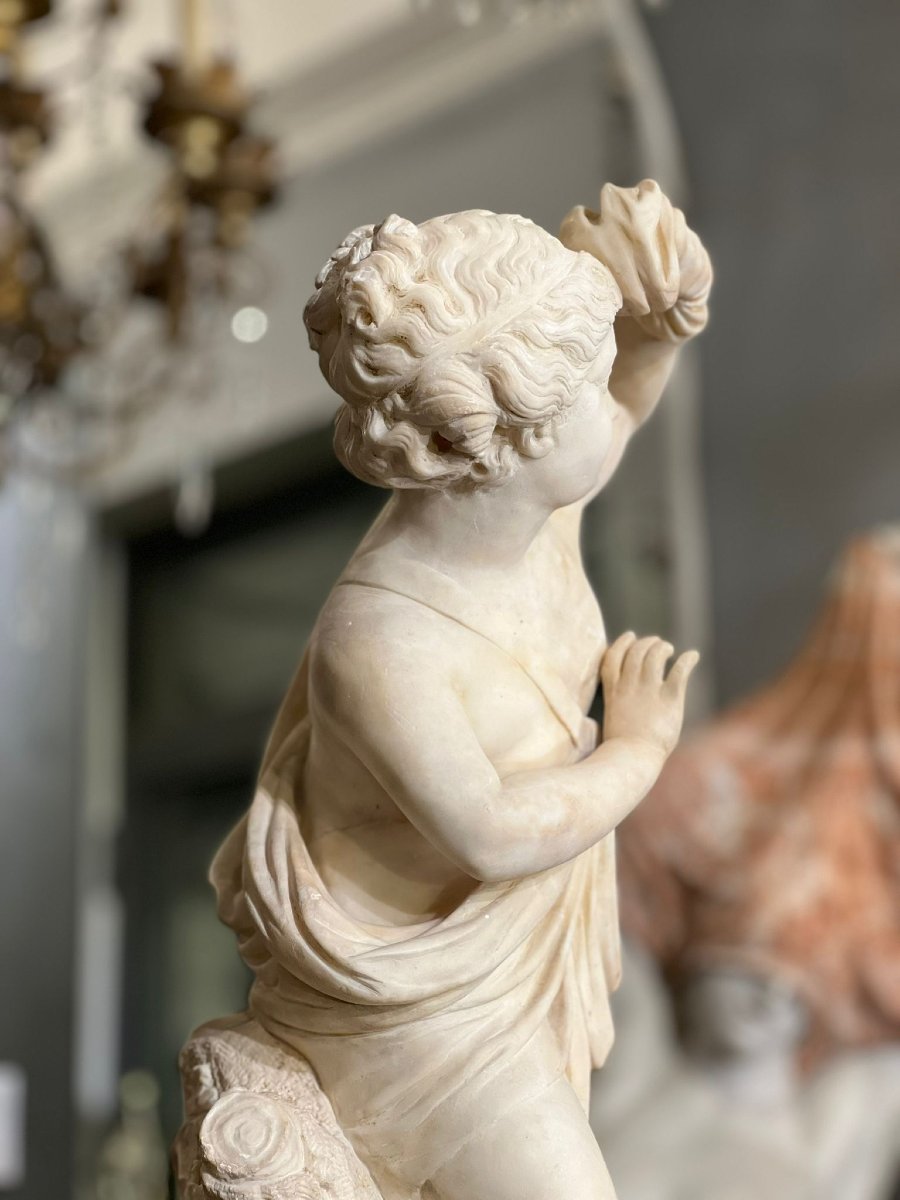 Scultura in marmo bianco-photo-2