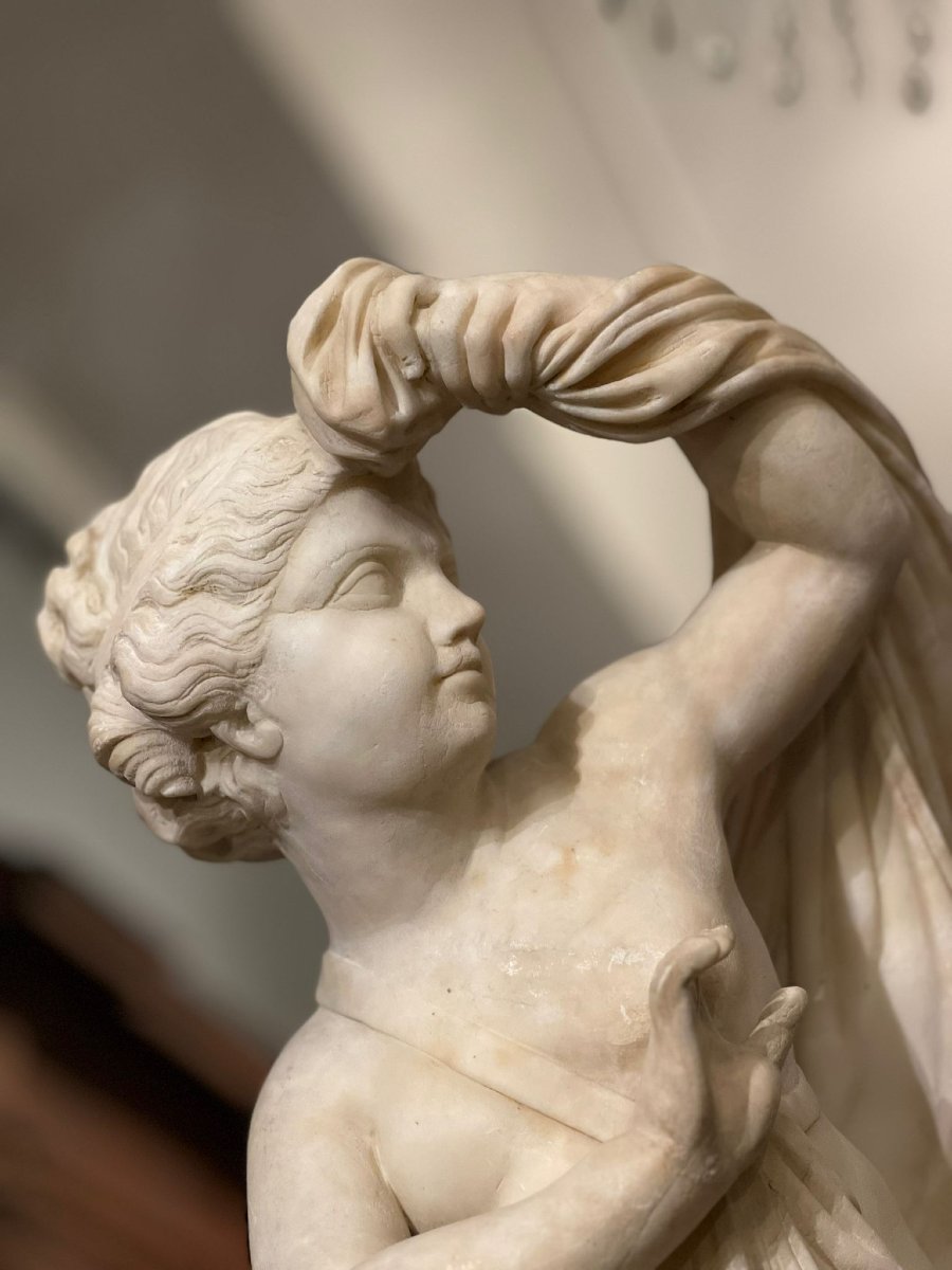 Scultura in marmo bianco-photo-3