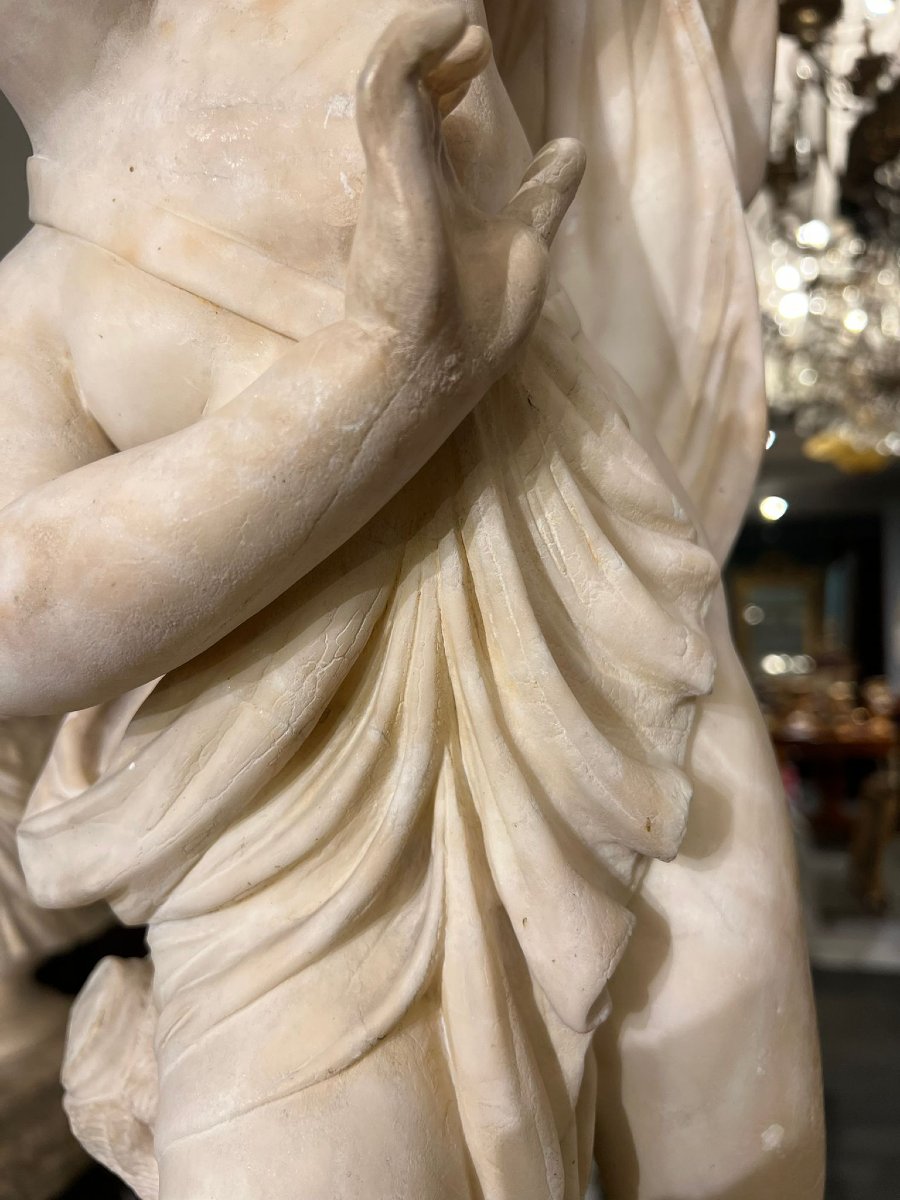 Scultura in marmo bianco-photo-1