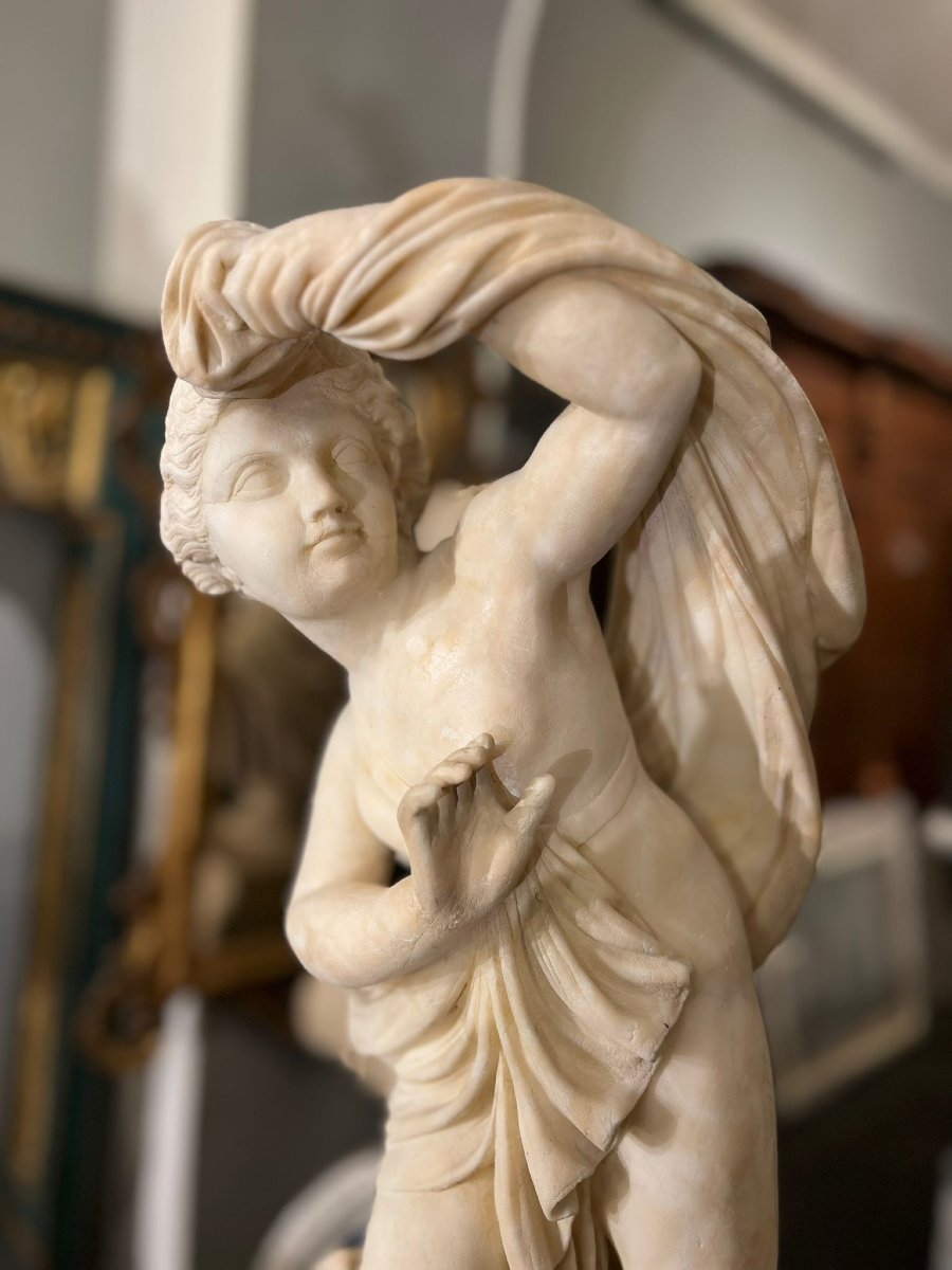 Scultura in marmo bianco-photo-2