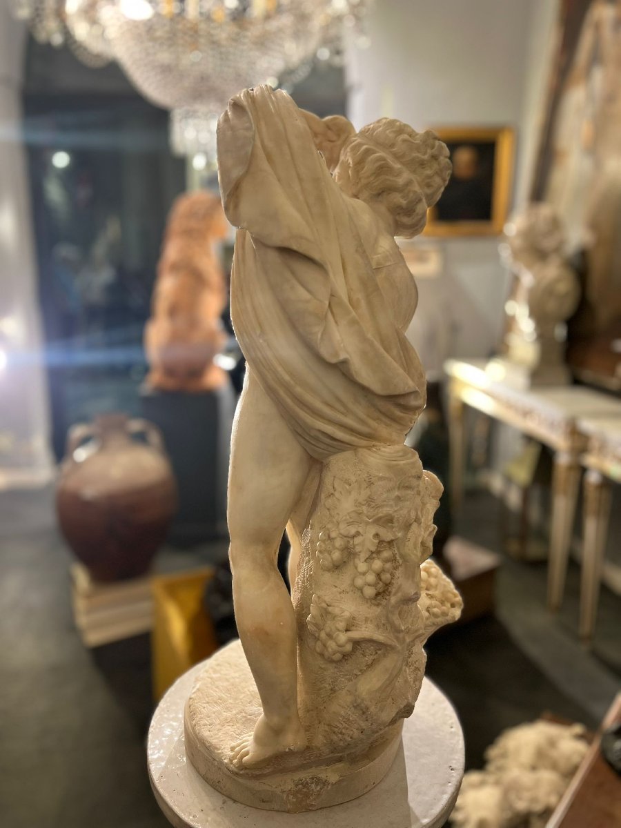 Scultura in marmo bianco-photo-3