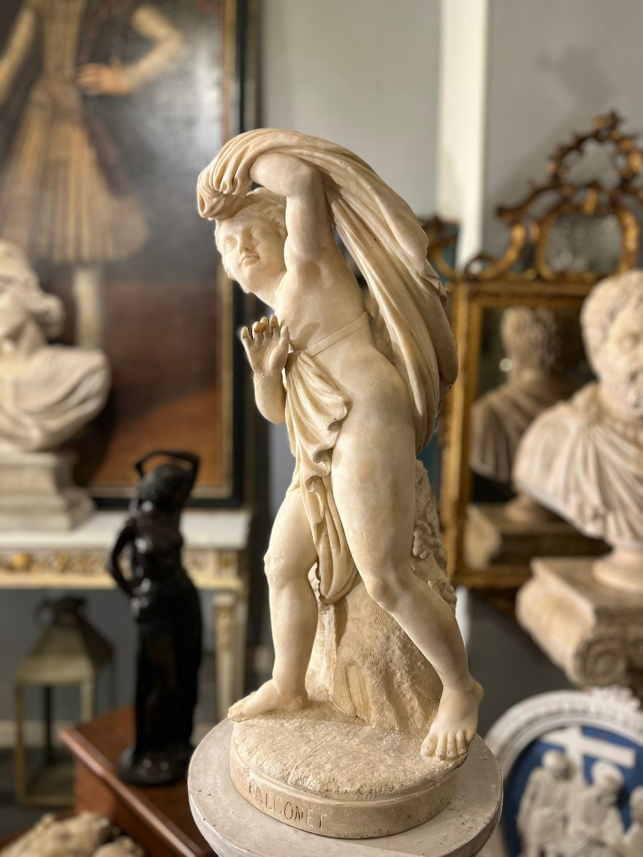 Scultura in marmo bianco-photo-4